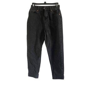 ASOS Womens High Waisted Mom Jeans Size 26/26 in Petite Black 90s Y2K Edgy
